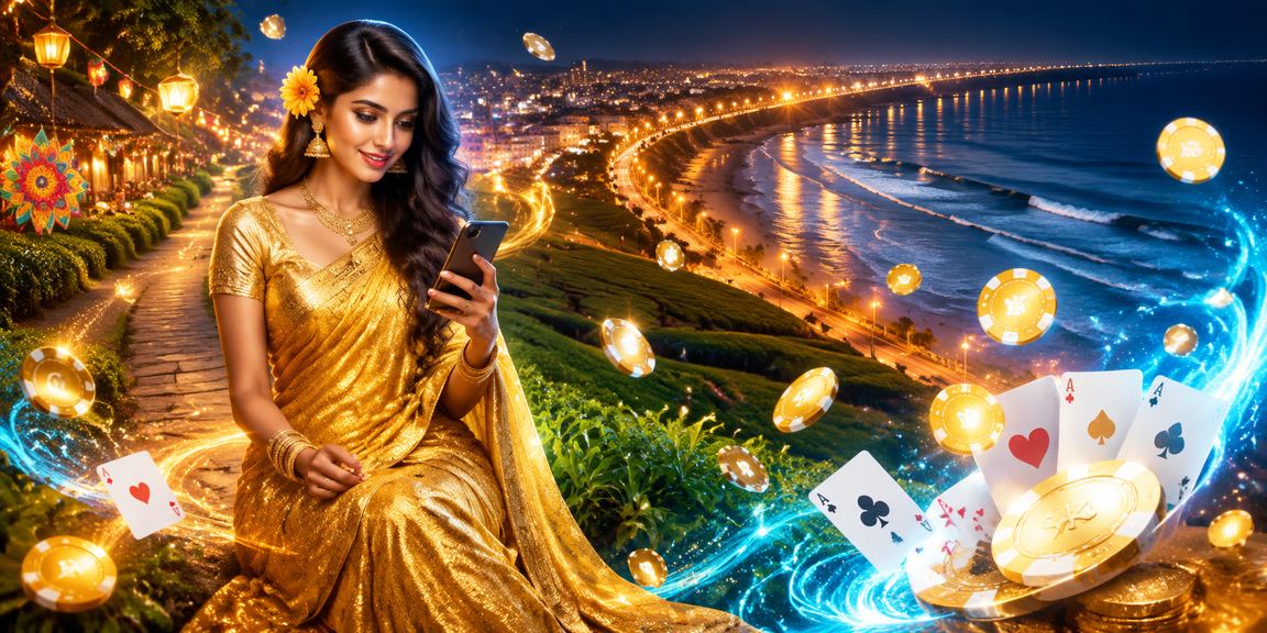 চট্টগ্রামে শাড়ি পরা মহিলা pb20a - তে লগইন করে তিন পাত্তি খেলছেন